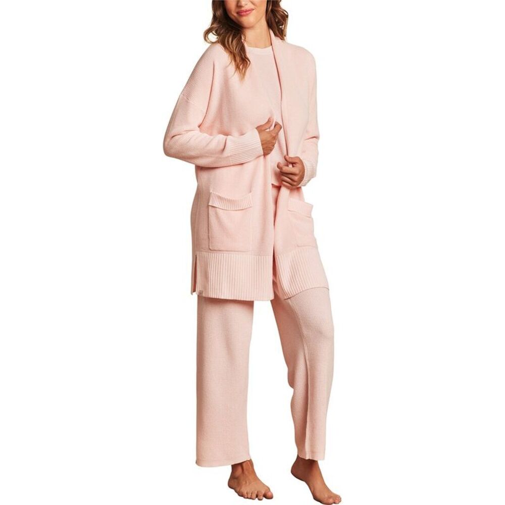 Barefoot Dreams Womens Luxeblend Waffle Knit Cardigan